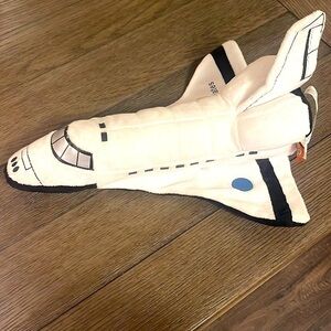 United States US Space Shuttle 12” Plush Toy by Planet Adventure Black White‍﻿﻿﻿